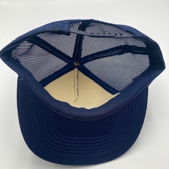 Vintage Clover Leaf Trucker Hat Navy Blue Mesh Snapback Adult One Size Fits All - Picture 7 of 8